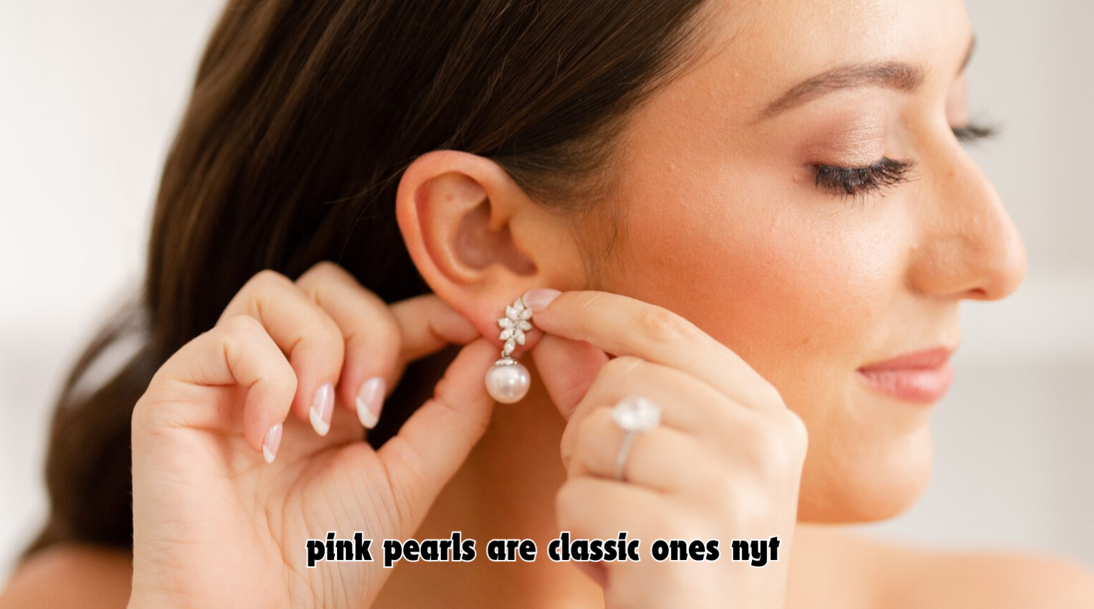 pink pearls are classic and timeless